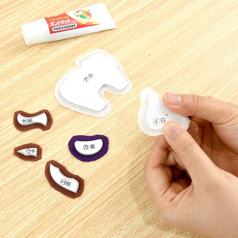 くるむのは全部で6パーツ。気軽に作れるので、講習会などでも好評です。