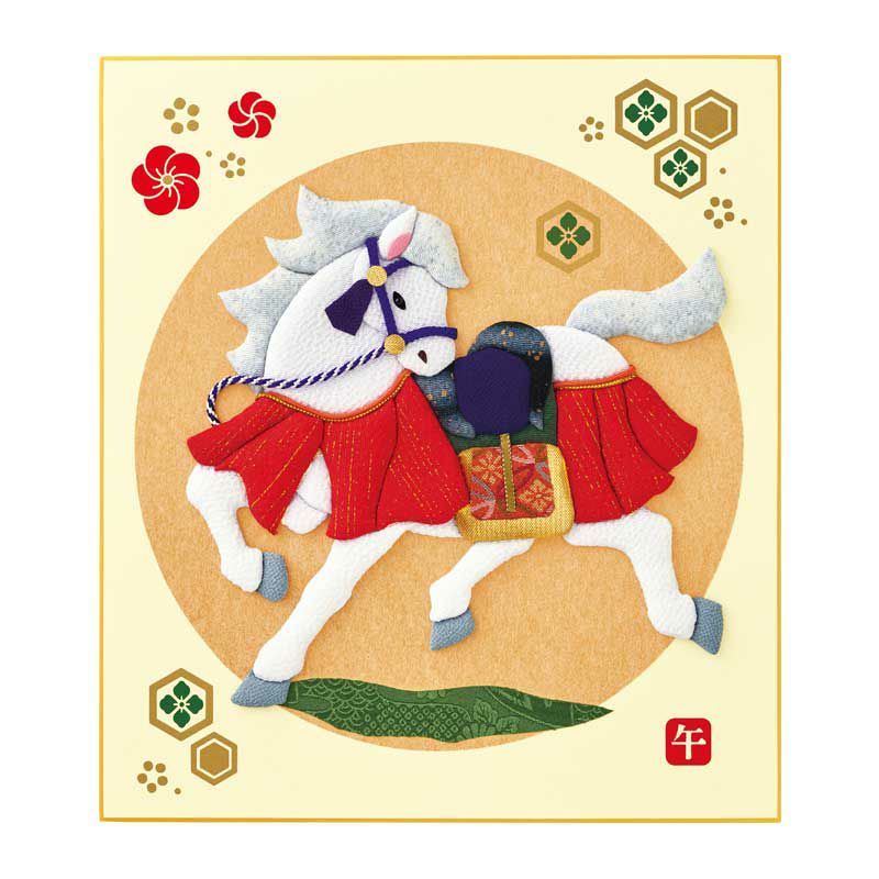 押し絵、、タペストリー、額飾り、「2026年丙午獅子舞」 押絵・慶春飛馬｜株式会社さくらほりきり