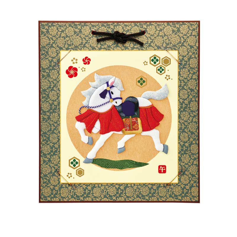 額装イメージ（どんす色紙掛（紺））