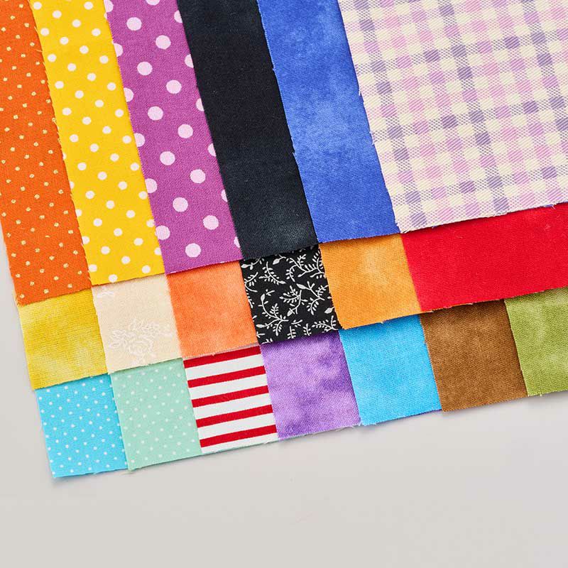 布柄の楽しい20枚の布を使って作ります