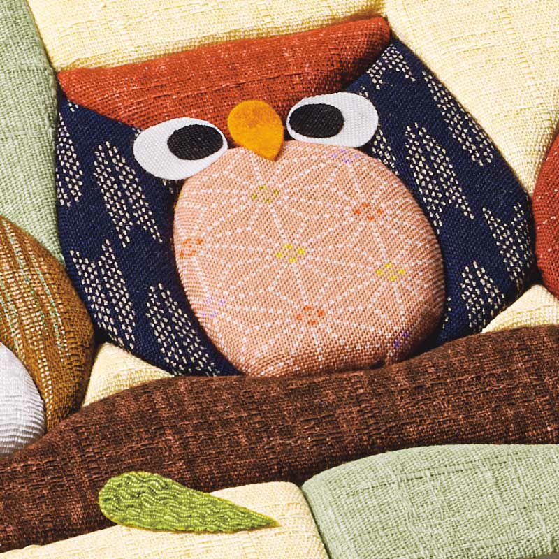 パッチワーク風の立体感のある仕上がり