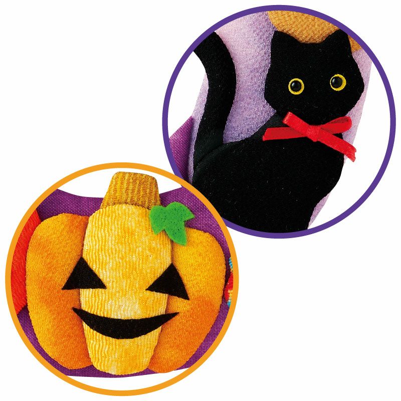 カボチャや黒猫は、ハロウィンの定番モチーフ
