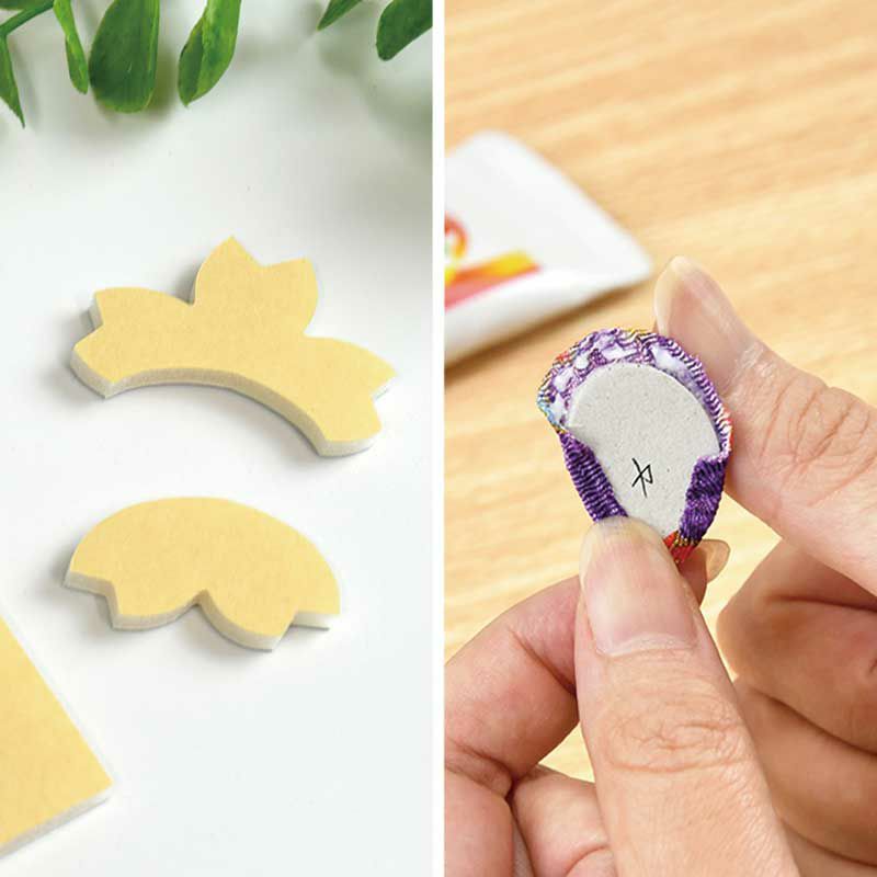 押絵ストラップ・うぐいす<br>プロの職人さんが作る伝統的な手芸「押絵」を簡単に作りやすくしました