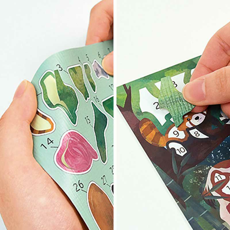 シールはり絵・さくらのしおり<br>下絵にシールを貼って作る、いちばん簡単で安全な手作りです