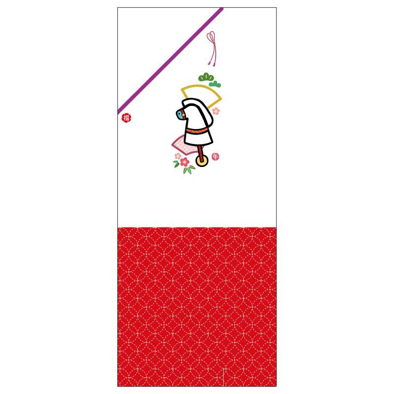 1枚の紙を折って箸袋にします<br>折る所に印が付いていて作りやすい仕様です