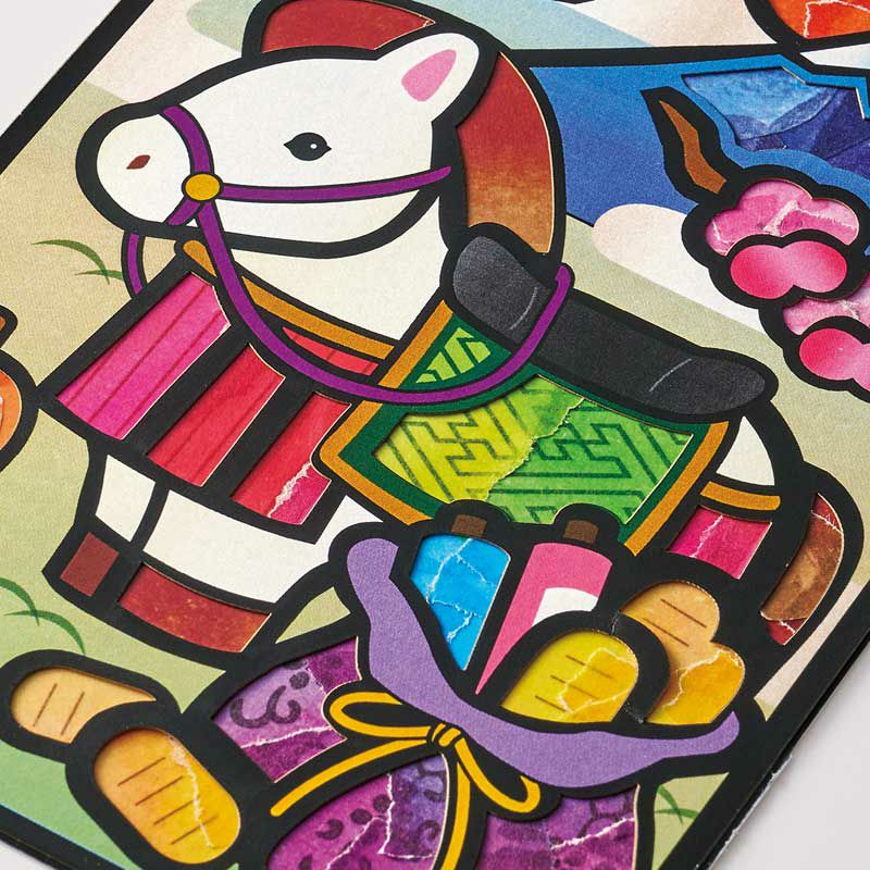 色鮮やかなカラーシールで仕上げます