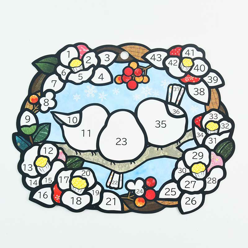 下絵は特殊加工されているので剥がして貼り直すことができます