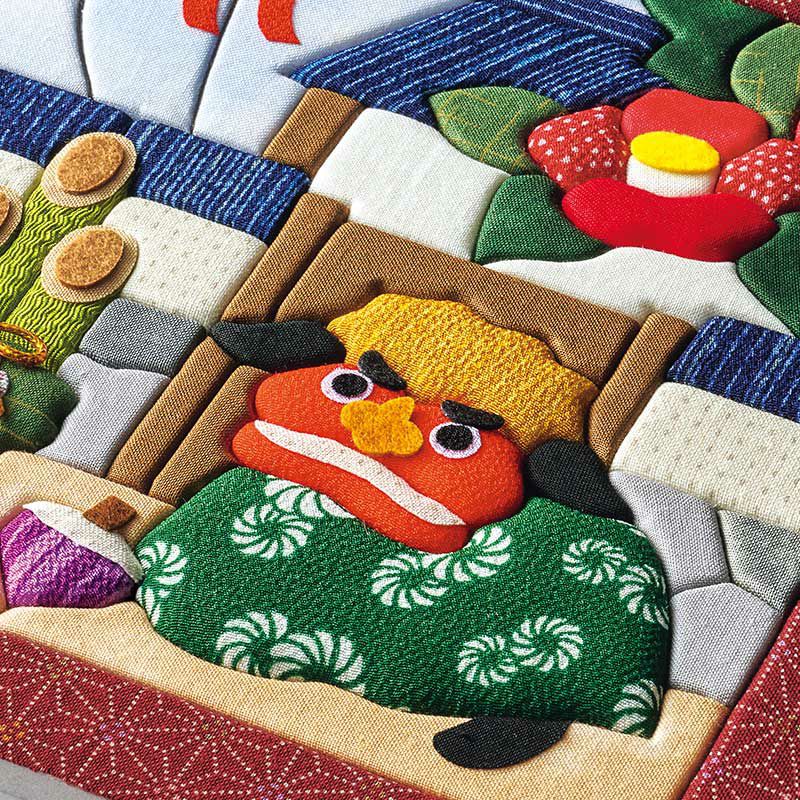 パッチワーク風の立体感のある仕上がり