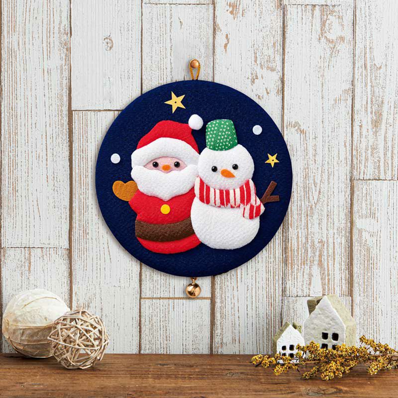 iku様おまとめ用 クリスマスリース　05 匿名配送　サンタクロース かんたん押絵・クリスマスフレンド｜株式会社さくらほりきり