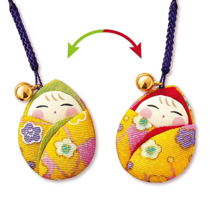 おくるみの柄布と無地の布は、お好みで組み合わせを変えられます。