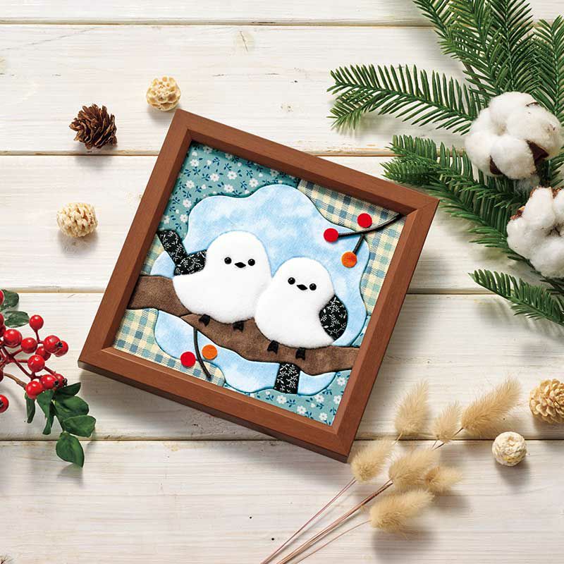 ミニフレーム・なかよしシマエナガ｜株式会社さくらほりきり