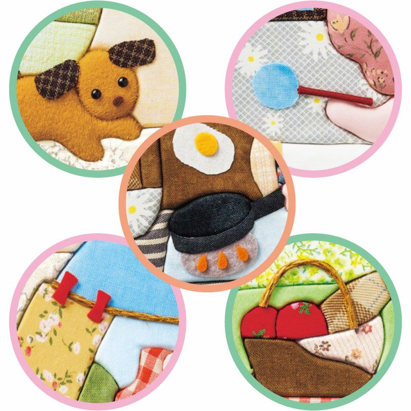 小さなパーツは切って貼るだけ！細かい部分も簡単に仕上げることができます。