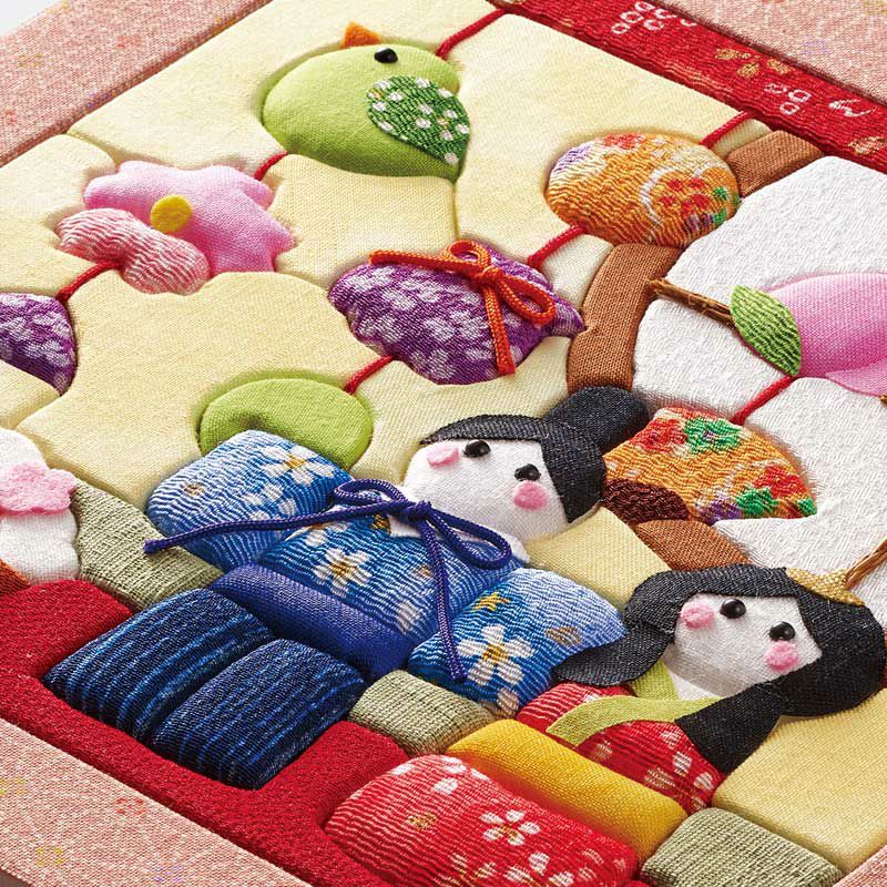 パッチワーク風の立体感のある仕上がり