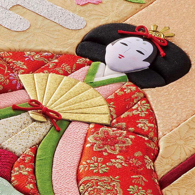 パッチワーク風の立体感のある仕上がり