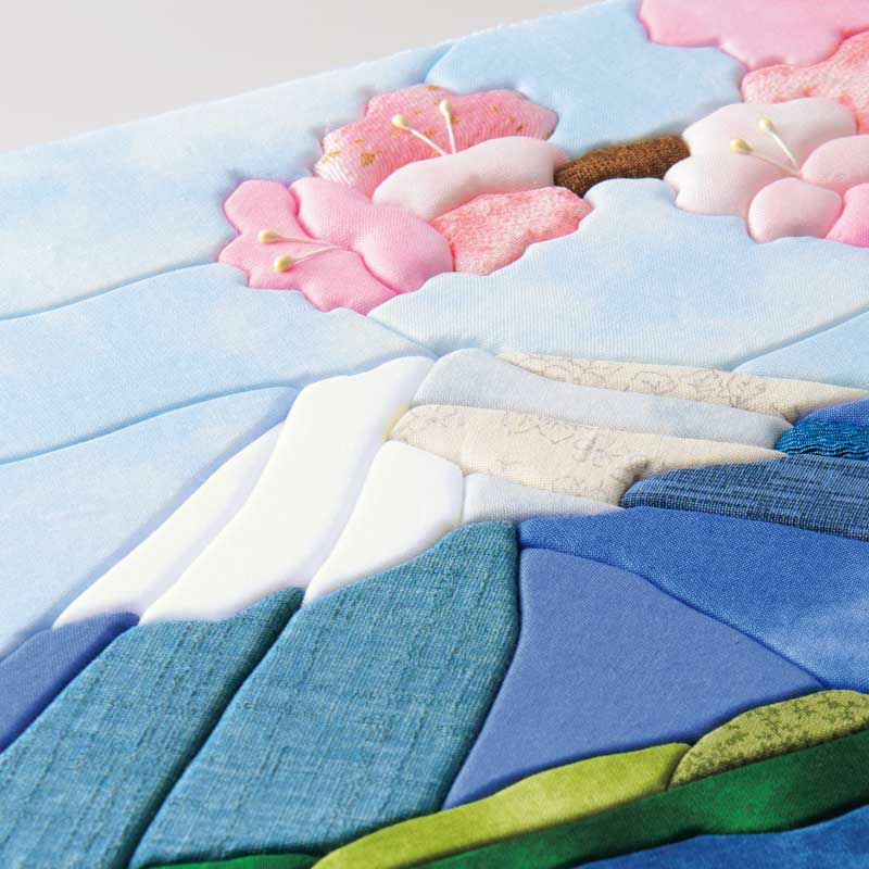 きめこみ特大・鏡富士に桜｜株式会社さくらほりきり