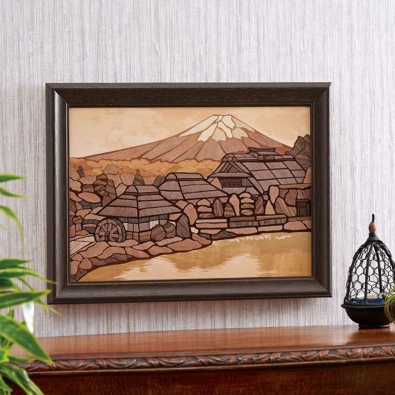 天然木のさくらあーと・忍野八海と富士山｜株式会社さくらほりきり