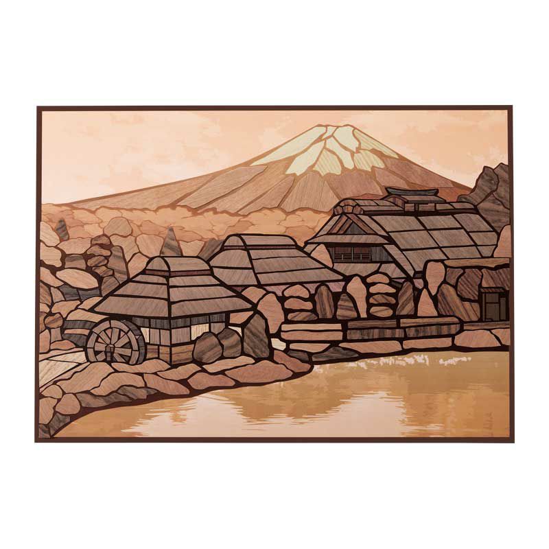 天然木のさくらあーと・忍野八海と富士山｜株式会社さくらほりきり