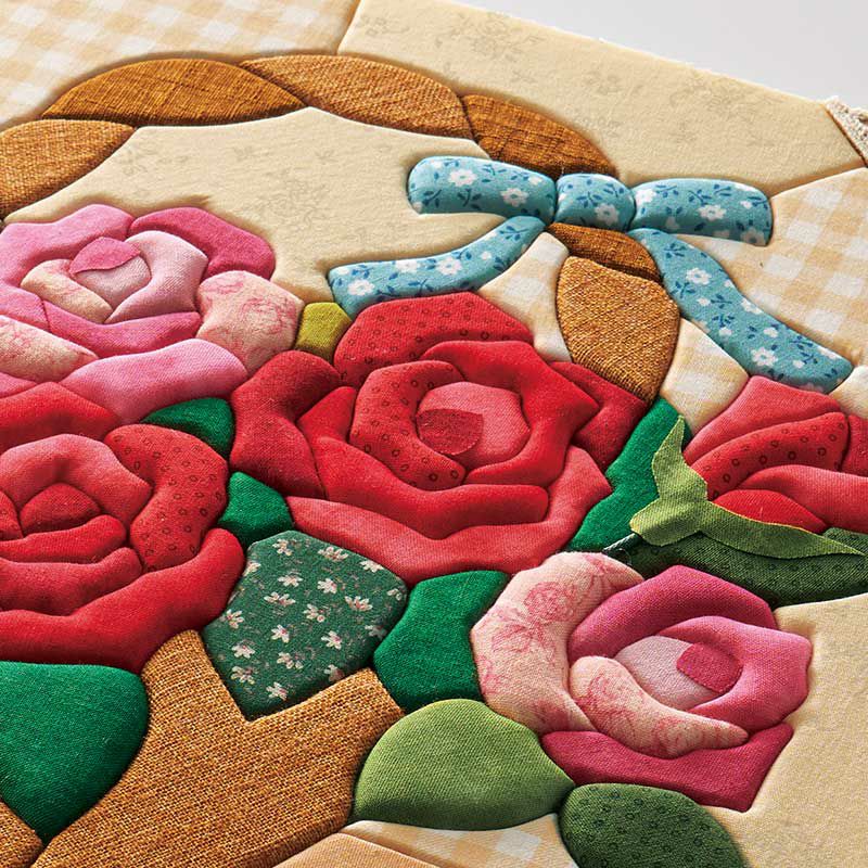 きめこみ・バラの花かご｜株式会社さくらほりきり